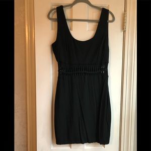 Sexy Black Dress with Midsection Cut Outs